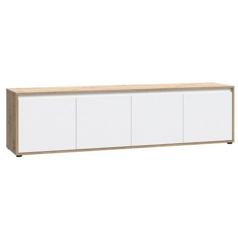 TV komoda SKELPE SXPT142-M961 bela + hrast