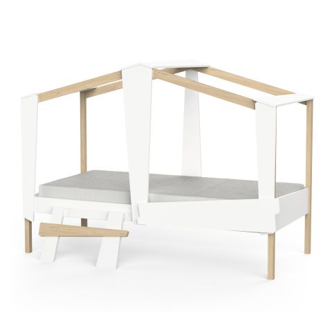 Postelja CABANE 395406 bela (395406)