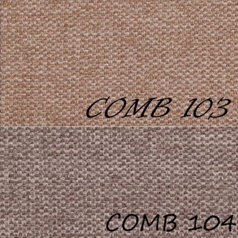 Kavč DOLORES comb 104 temno rjava + comb 103 sv. rjava