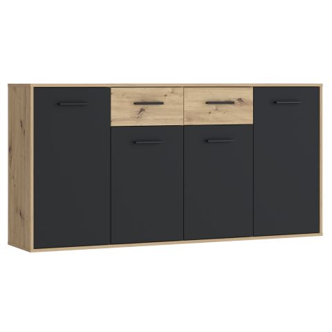 Komoda ANTUZA NTU241-M712 siva + hrast
