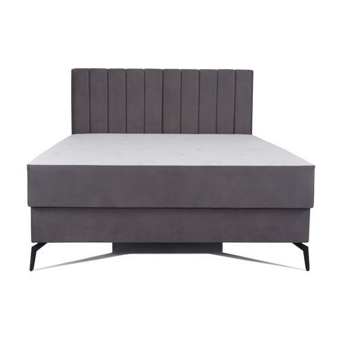 Box spring postelja GAMALI (siva)