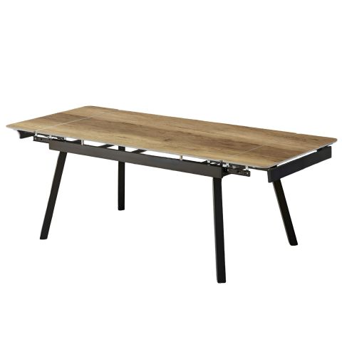 Raztegljiva miza CUPRA (150+30+30)x90x76 cm hrast