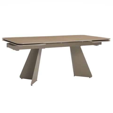 Raztegljiva miza LINIOS 180-260x90x76 cm rjava