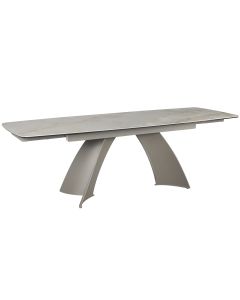 Raztegljiva miza TOKYO (40+200+40)x95x76cm rjava, imitavija amrmorja