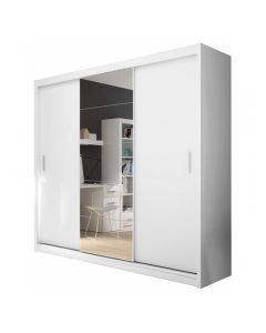 Garderobna omara DAVOR 235 (bela)