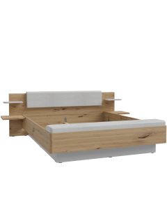 Postelja KASURA 180x200 hrast + siva KSRL3181-M815