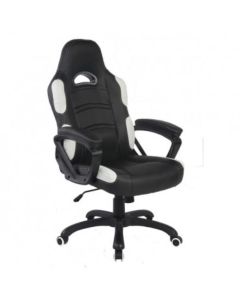 Office chair MAVIS II black + white PU