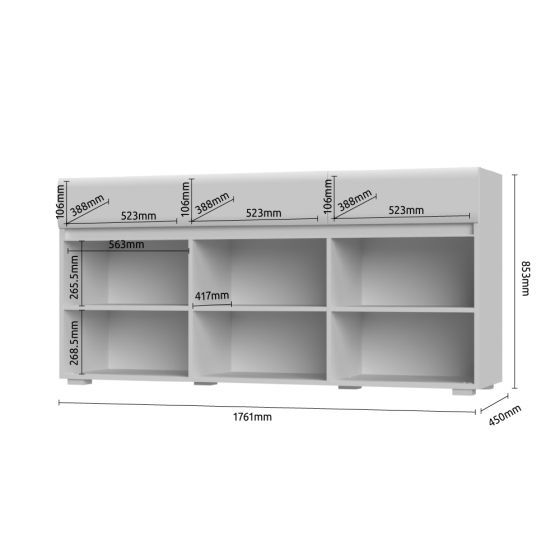 Komoda INVICTUS K32/IC dimenzije