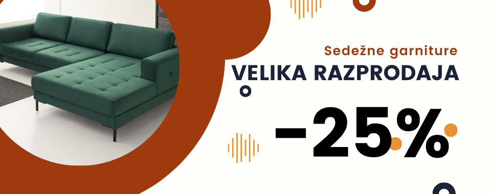 Razprodaja sedežnih garnitur