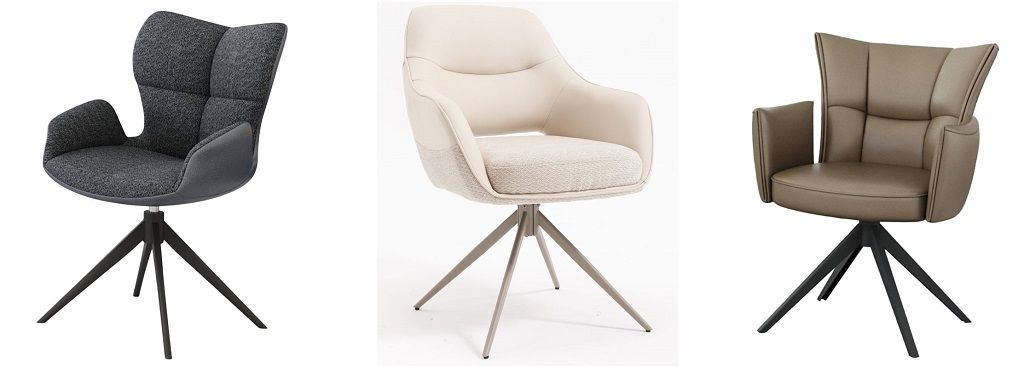 360 vrtljivi jedilniški stoli