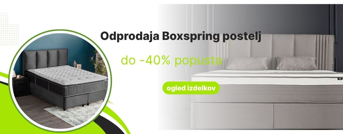 Odprodaja Boxspring postelj 