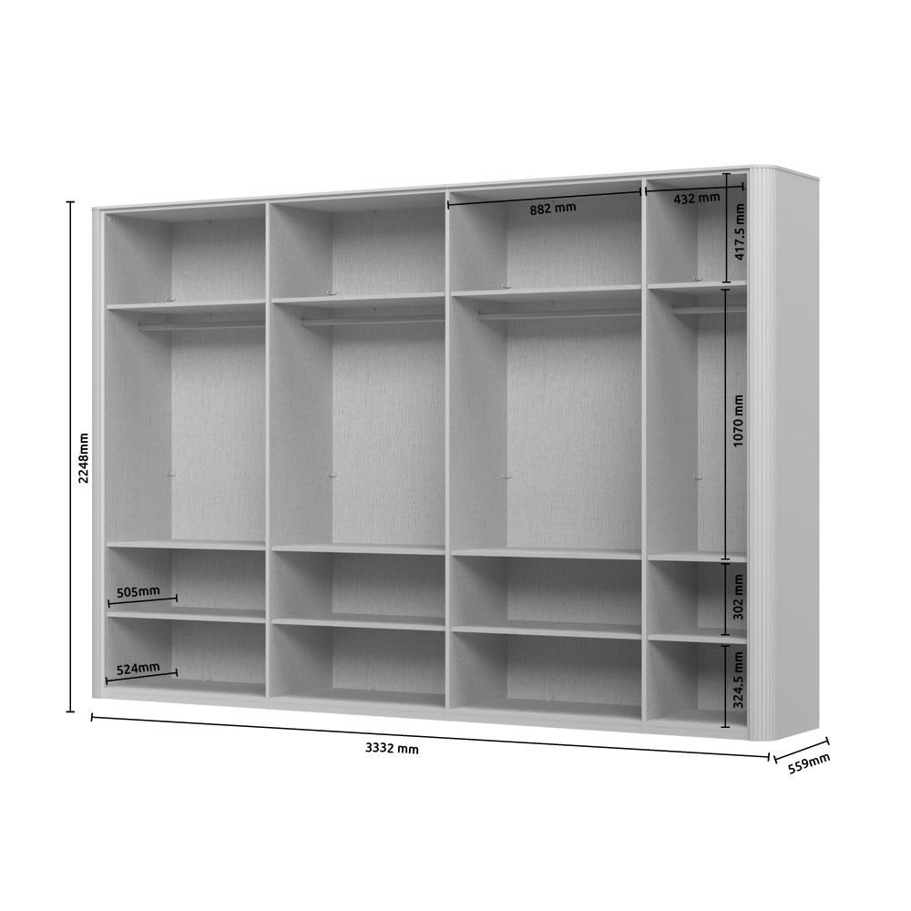 Garderobna omara RONDO P7/RO dimenzije