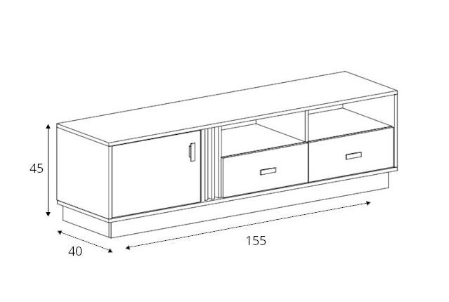 Tv element Allmo AL6 dimenzije