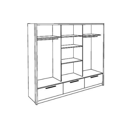 Drsna omara Kaliopa 270 skica