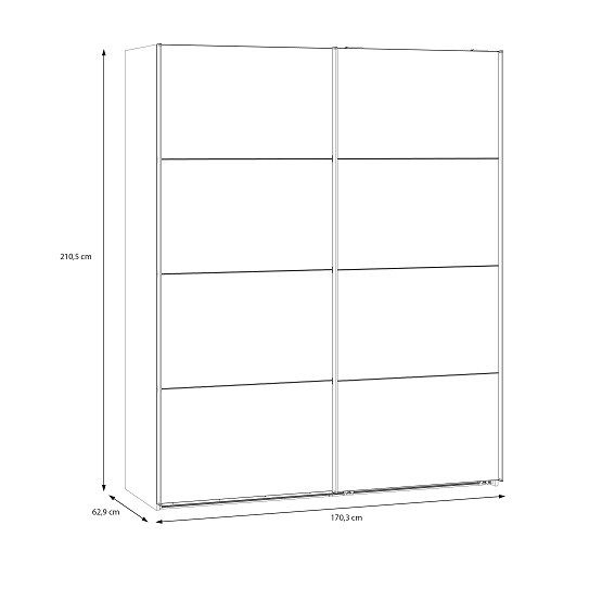 Drsna omara SOPHISTISPACES 170 dimenzije