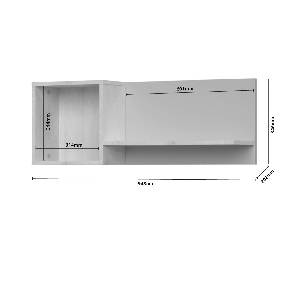 Viseča polica JOY-VP dimenzije