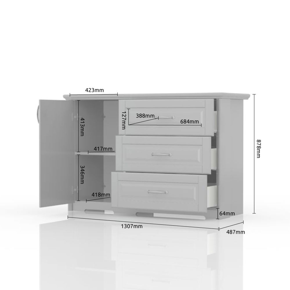 Komoda EVERGREEN K13/EG dimenzije