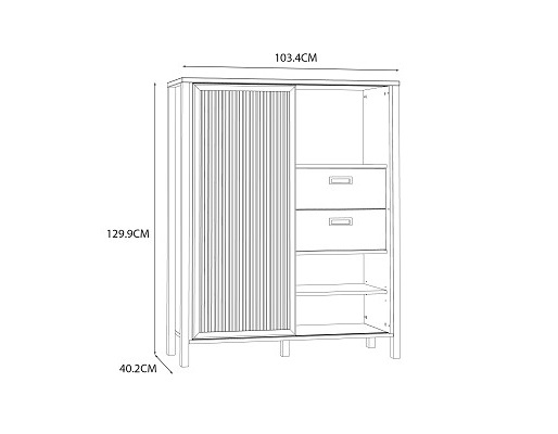 komoda Jytanas dimenzije
