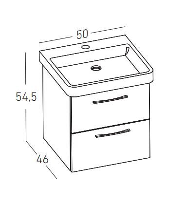 Kopalniški sestav SENA 50cm dimenzije