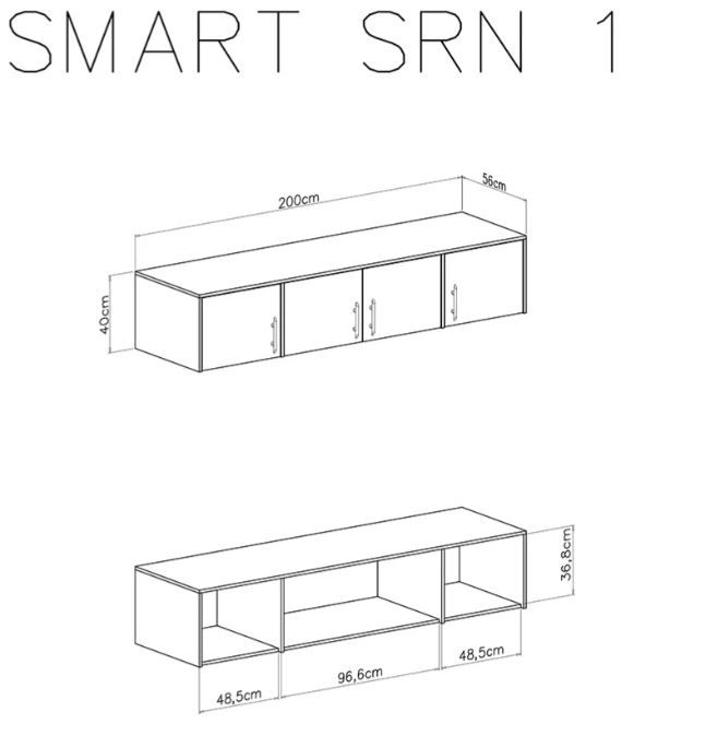 Nastavna omara SMART SM1 dimenzije