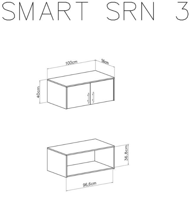 Nastavna omara SMART SM3 dimenzije