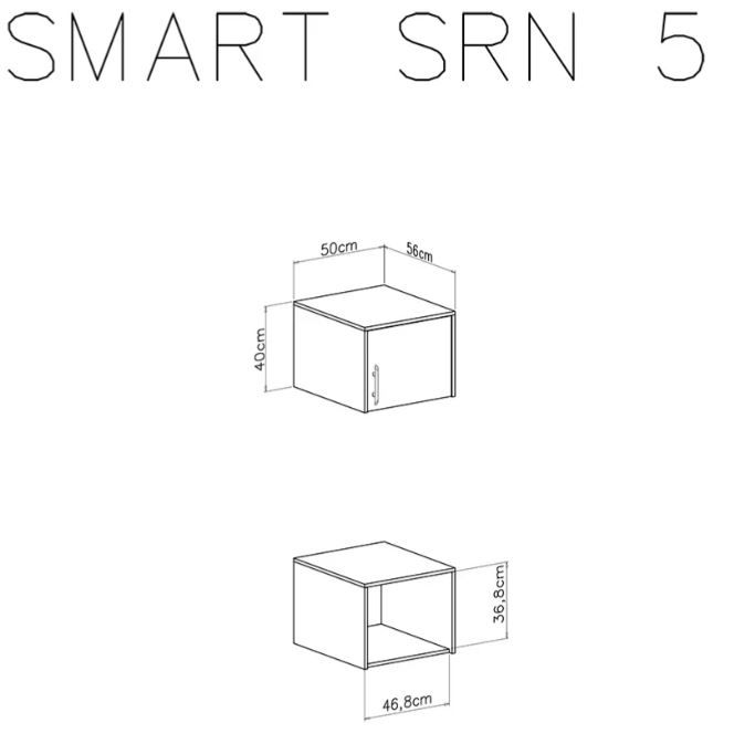 Nastavna omara SMART SM5 dimenzije
