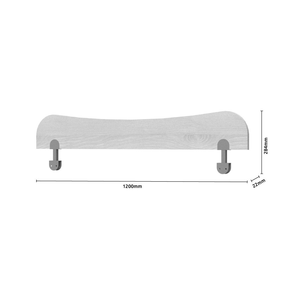 Ograjica za posteljo JOY 120 dimenzije