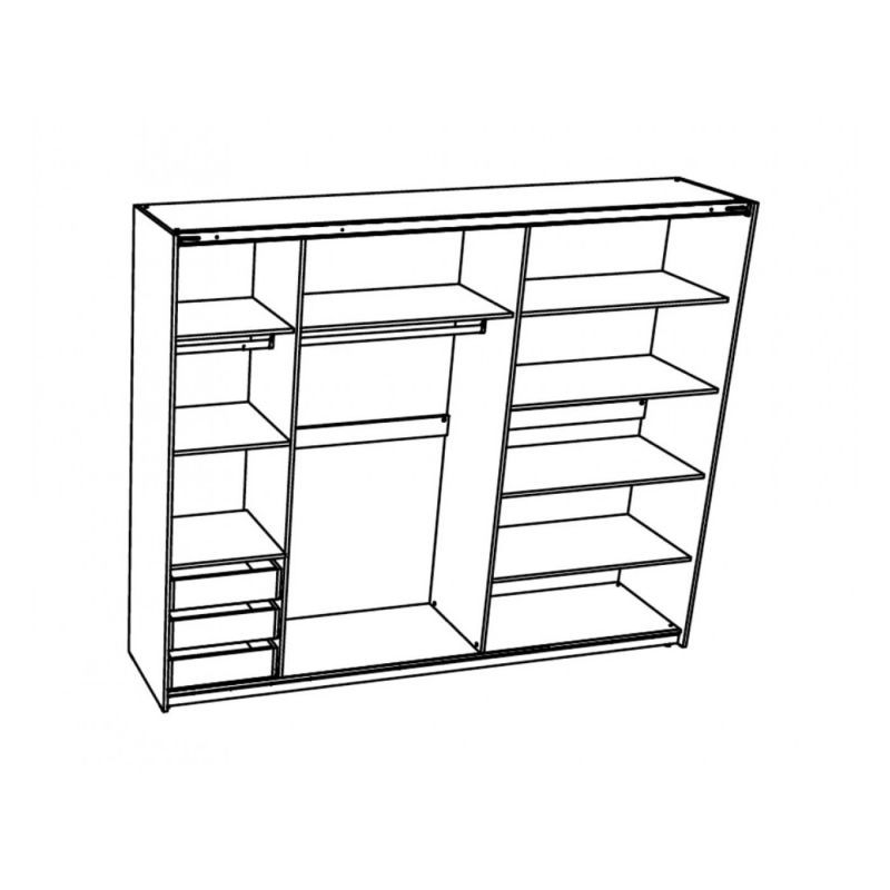 Drsna omara ELEGANCE AP 270 skica