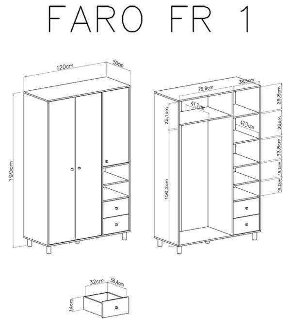 OMARA FR1 FARO dimenzije