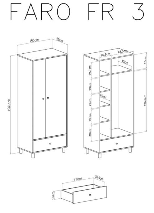 Omara FR3 FARO dimenzije