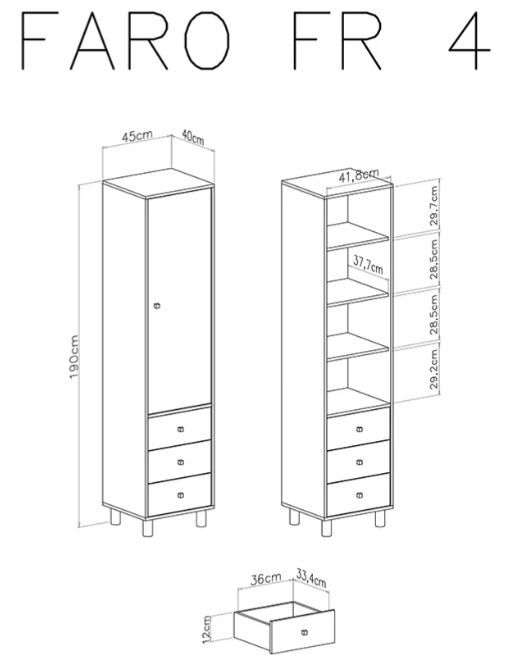 Omara FR4 FARO dimenzije