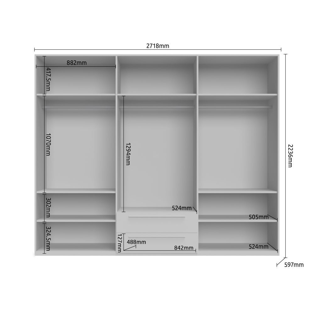 Omara PIANO P62/PN dimenzije