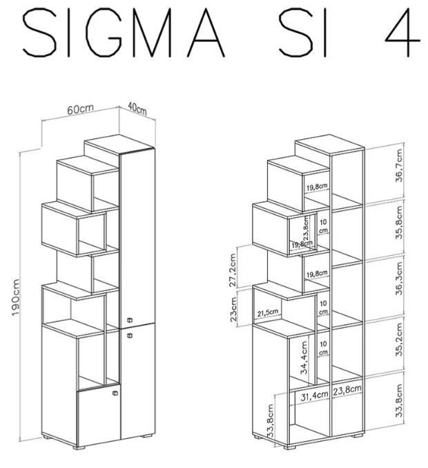 Visoki element SIGMA 4 dimenzije