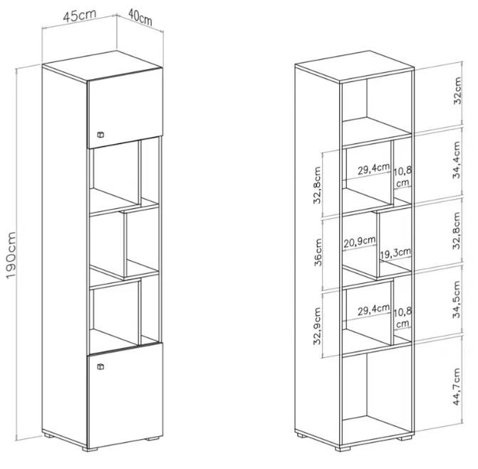 Visoki element SIGMA 6 dimenzije