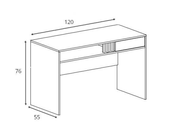 Pisalna miza Allmo AL9 dimenzije