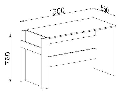 Pisalna miza Remo 10 dimenzije