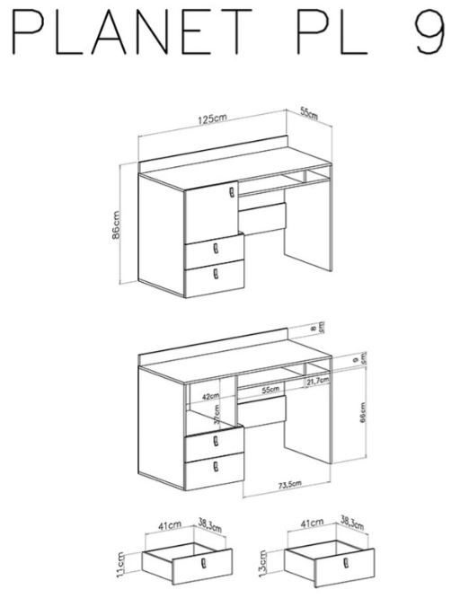 Pisalna miza Planet dimenzije