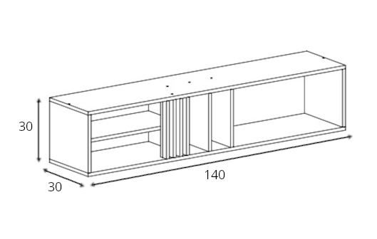 Polica Allmo AL11 dimenzije