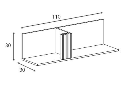 Polica Allmo AL12 dimenzije