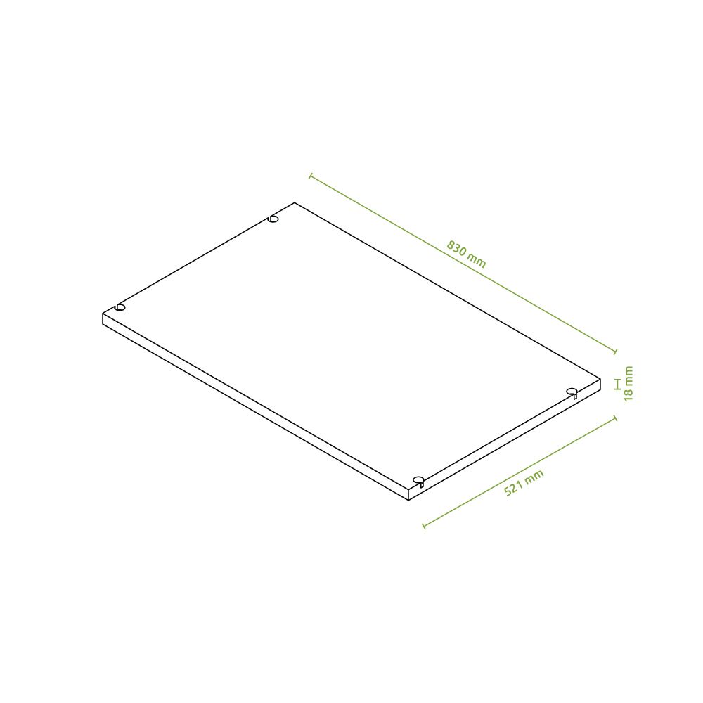 Dodatna polica JOY-F dimenzije