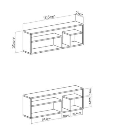 Polica Pixel 13 dimenzije