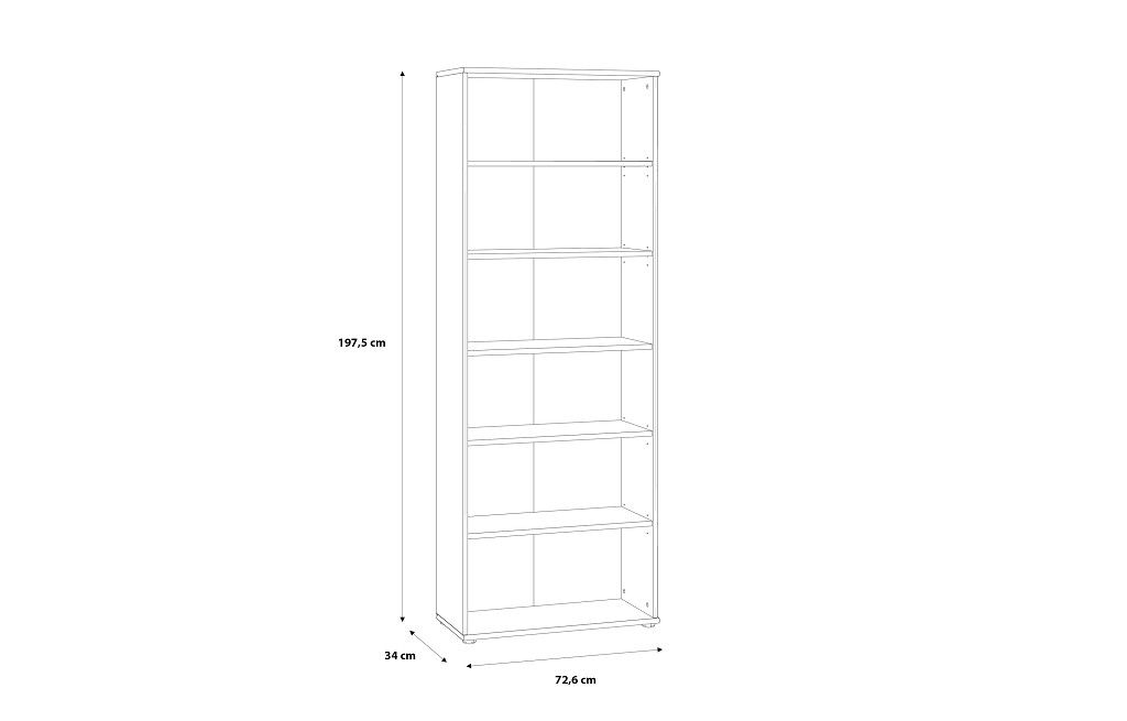 Poličnik BASELINET PLUS III dimenzije