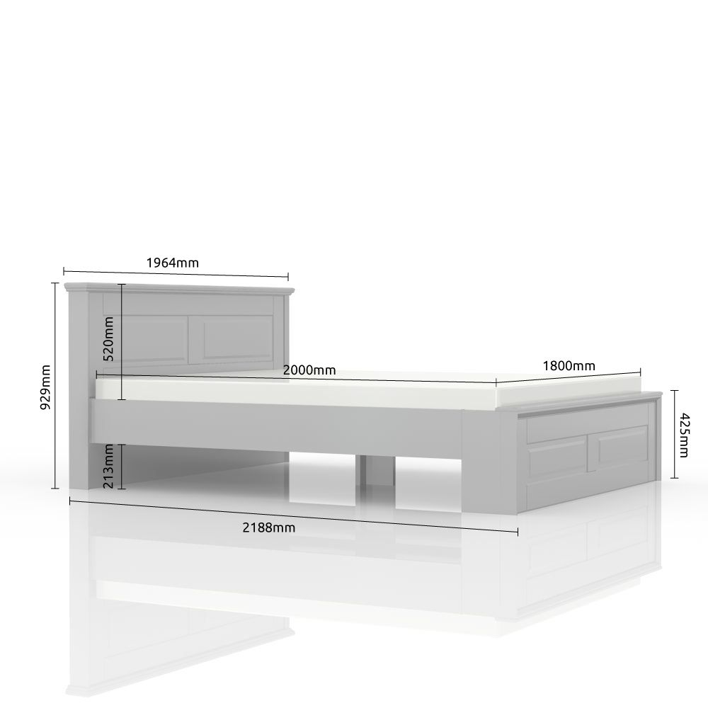 Postelja Evergreen 180cm dimenzije