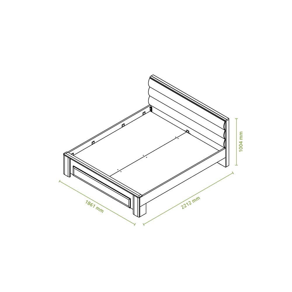 Postelja Gala 180cm dimenzije
