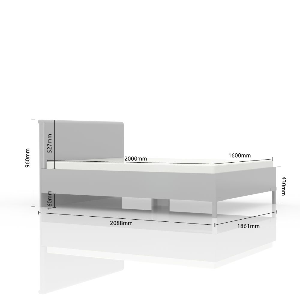 Postelja Onyx 180cm dimenzije