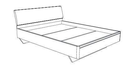 Postelja KALIOPA skica