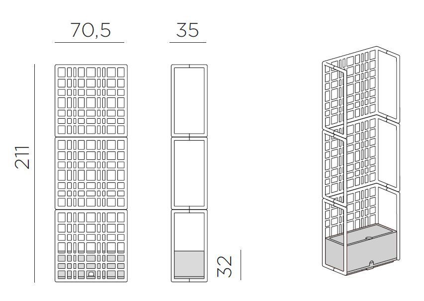 Predelna stena Sipario 3 dimenzije