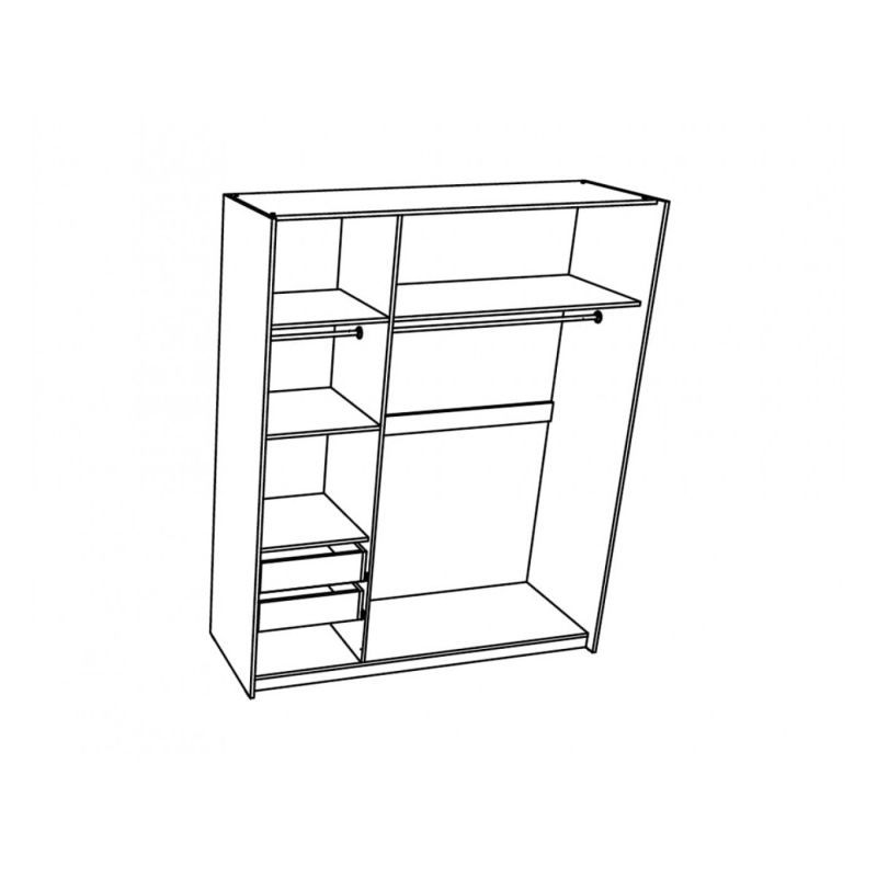 Drsna omara ELEGANCE AP 180 skica