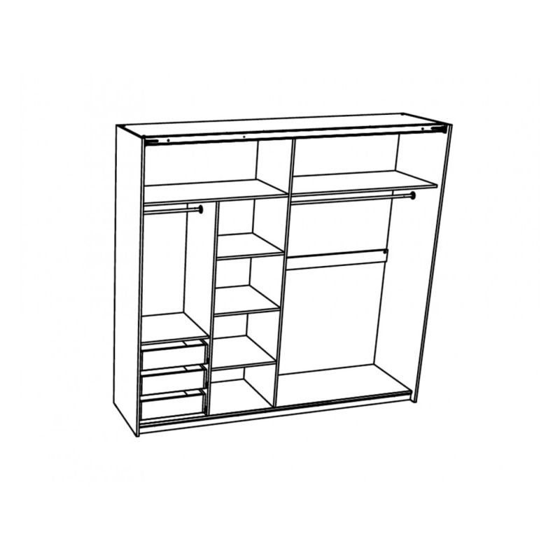 Drsna omara ELEGANCE AP 230 skica