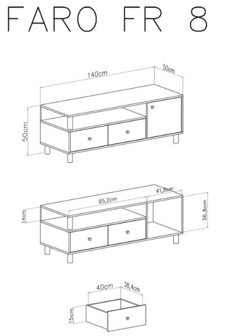 TV element FR8 FARO dimenzije